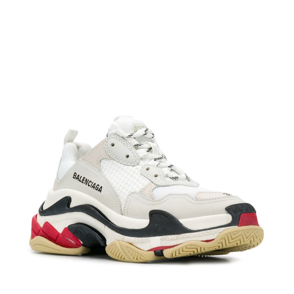 Balenciaga Triple S Sneakers - White, Black, Red